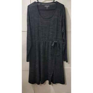Torrid Dress ,Wrap, Knee Length,‎ Charcoal Gray Super Soft, NWTS,  1X
